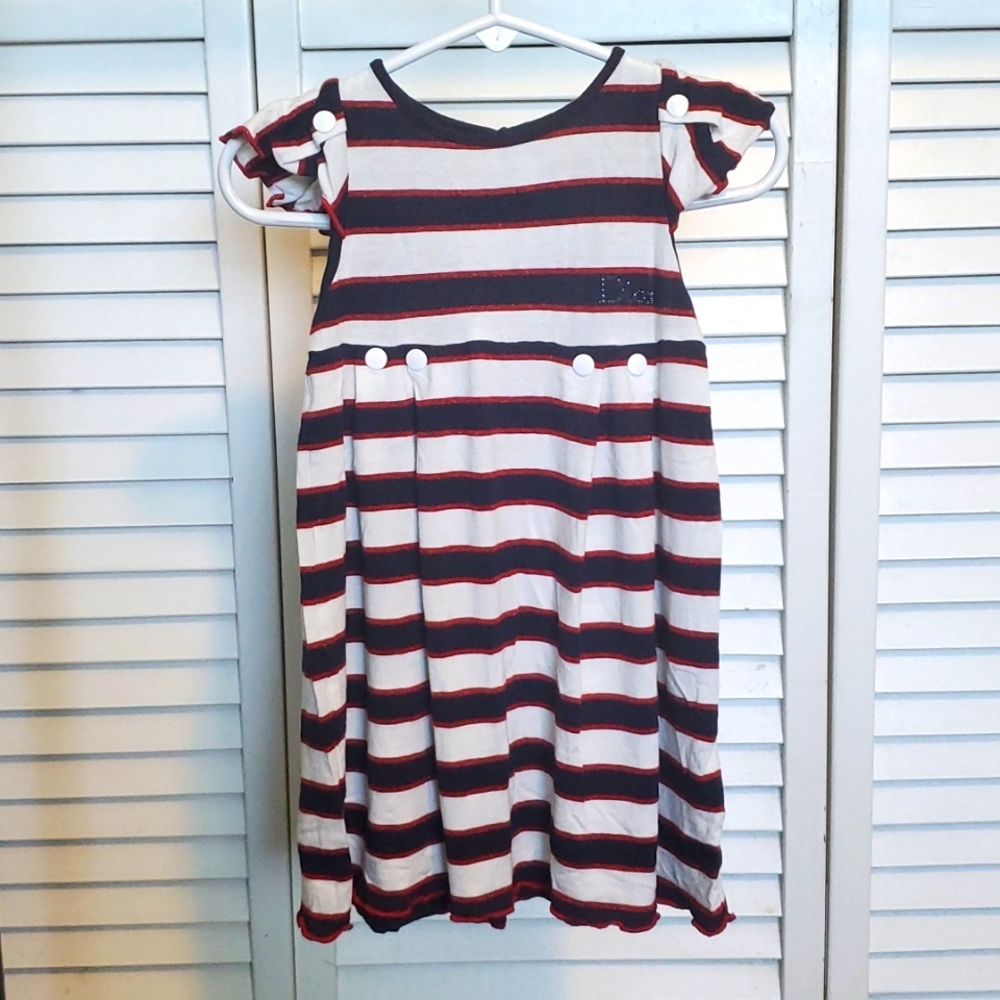 Baby DIOR blue, white, and red dress. Size 18 months.